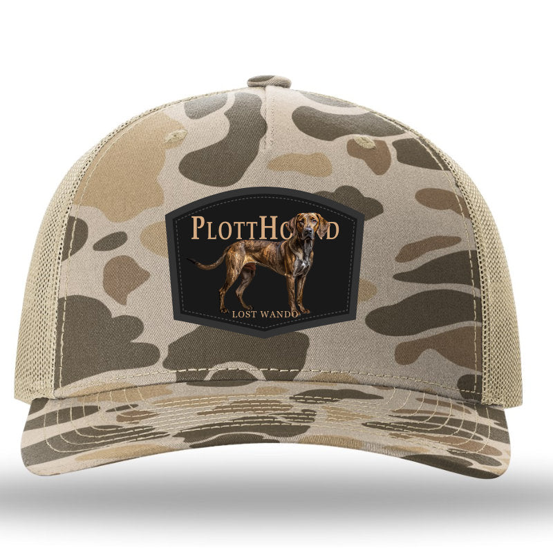 Plott Hound Color Patch Harvest Duck/Tan Richardson 112PFP Snapback Trucker Hat Lost Wando Outfitters - Lost Wando Outfitters
