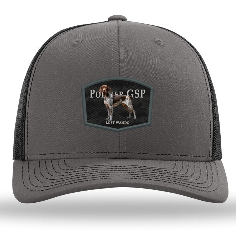 Pointer GSP Color Patch Charcoal/Black Richardson 112 Snapback Trucker Hat Lost Wando Outfitters