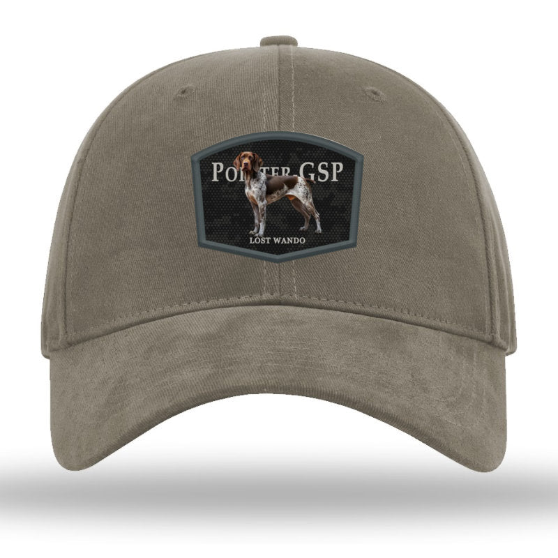 Pointer GSP Color Patch Driftwood Richardson R75 Dad Hat Lost Wando Outfitters