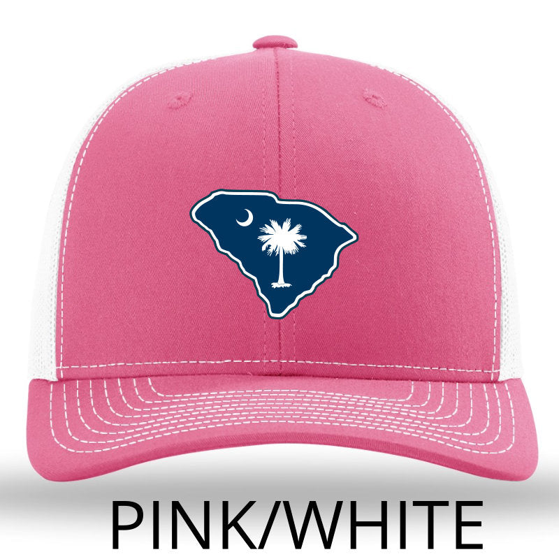 SC Outline- Color Patch -Pink/White Richardson 112 Trucker Snapback Lost Wando Outfitters - Lost Wando Outfitters