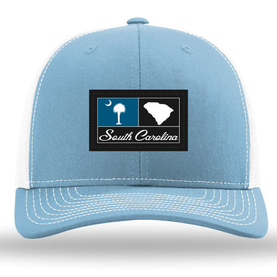 SC Woven Patch -Columbia Blue-White Richardson 112 Trucker Snapback Lost Wando Outfitters