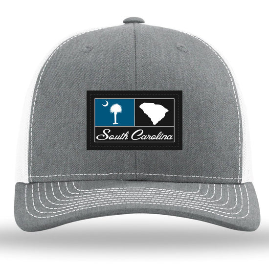 SC Woven Patch -Heather Grey-White Richardson 112 Trucker Snapback Lost Wando Outfitters