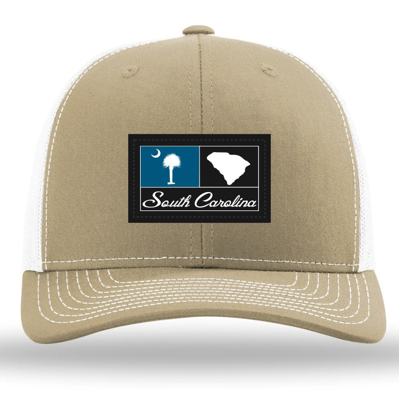 SC Woven Patch -Khaki-White Richardson 112 Trucker Snapback Lost Wando Outfitters - Lost Wando Outfitters
