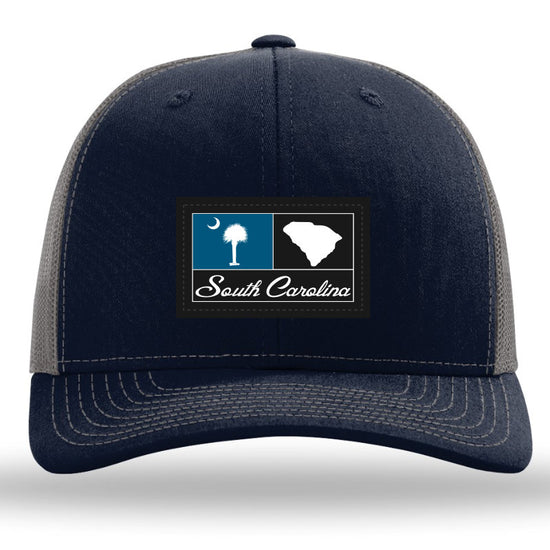 SC Woven Patch -Navy-Charcoal Richardson 112 Trucker Snapback Lost Wando Outfitters