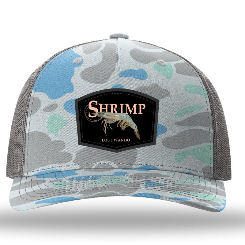 Shrimp Color Patch Hat Saltwater Duck Camo Richardson 112PFP Lost Wando Outfitters