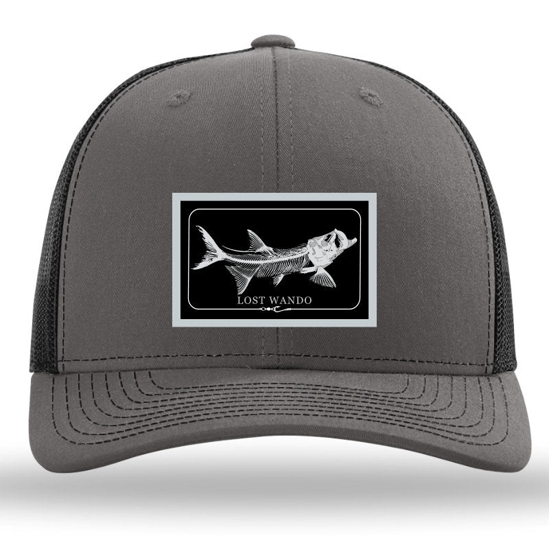 Tarpon Bonefish Color Patch Charcoal/Black Richardson Sports 112 Trucker Snapback Lost Wando Outfitters