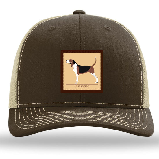 Treeing Walker Woven Patch Brown-Khaki Richardson 112 Snapback Trucker Hat Lost Wando Outfitters