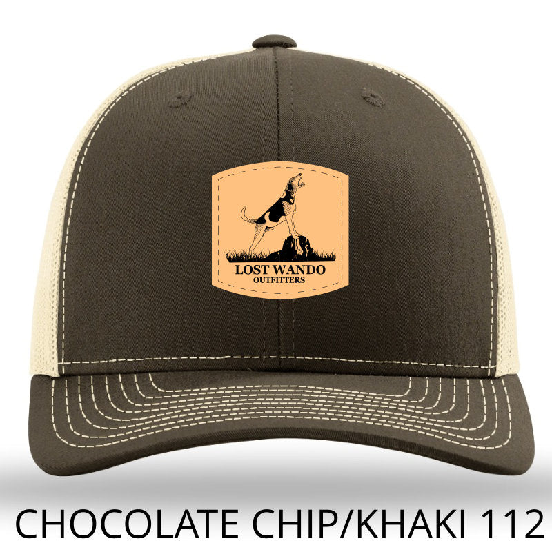 Treeing Walker Leather Patch Richardson 112FP Hat Chocolate Chip-Khaki Lost  Wando Outfitters