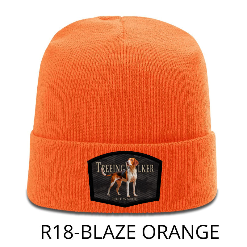 Treeing Walker Color Patch Beanie Blaze Orange Richardson R18 Acrylic Yarn Beanie Lost Wando Outfitters