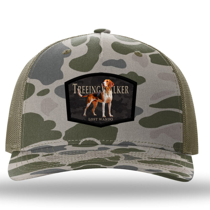 Treeing Walker Color Patch Marsh Duck Camo/Loden Richardson 112PFP Duck Camo Snapback Trucker Hat Lost Wando Outfitters - Lost Wando Outfitters