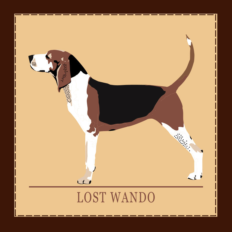 Treeing Walker Woven Patch Caramel-Black Richardson 112 Hat Lost Wando Outfitters