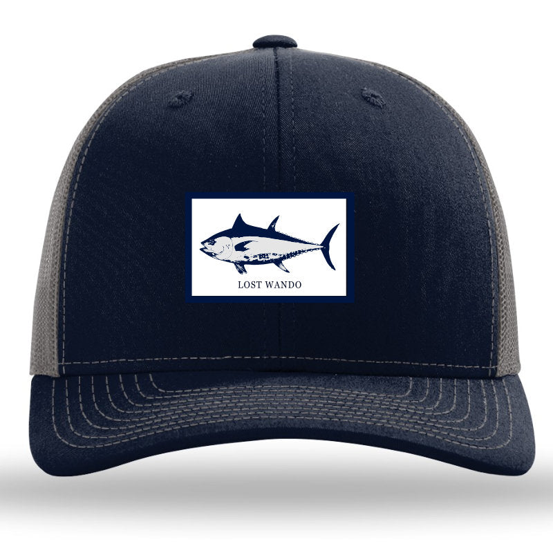 Tuna Woven Patch Navy-Charcoal Richardson Sports 112 Trucker Snapback Lost Wando Outfitters