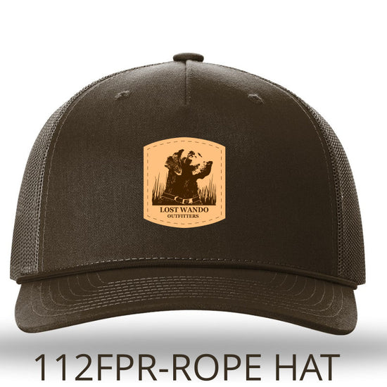 Wando Stay Leather Patch Brown-Brown Richardson 112FPR Rope Snapback Trucker Hat- Lost Wando Outfitters