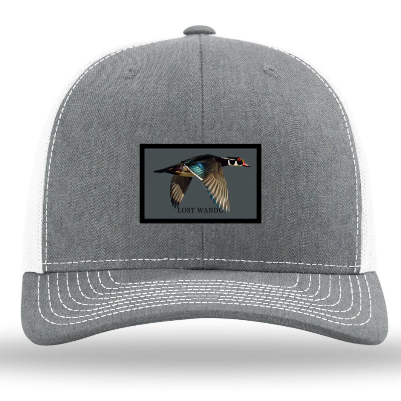 Wood Duck -Color Sublimated patch -Heather Grey-White Richardson 112 Hat Lost Wando Outfitters - Lost Wando Outfitters