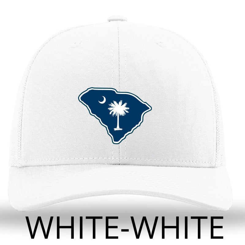 SC Outline- Color Patch -White-White Richardson 112 Trucker Snapback Lost Wando Outfitters - Lost Wando Outfitters
