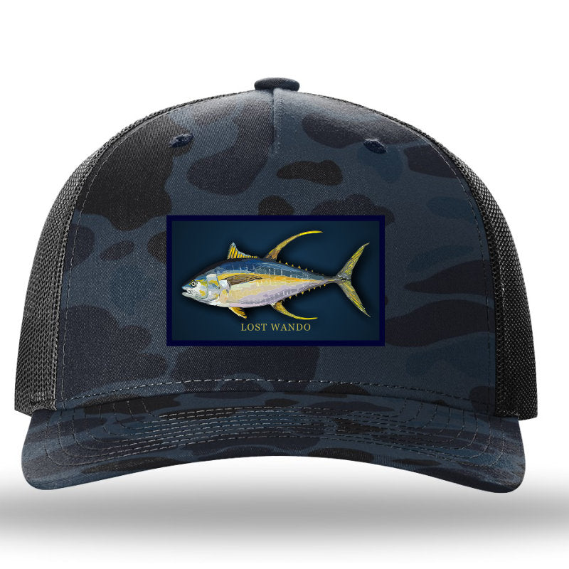 Yellow Fin Tuna Color Patch Admiral Duck Camo/Charcoal Richardson Sports 112PFP Trucker Snapback Lost Wando Outfitters