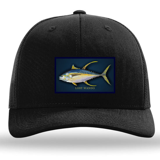 Yellow Fin Tuna Color Patch Black/Black Richardson Sports 112 Trucker Snapback Lost Wando Outfitters