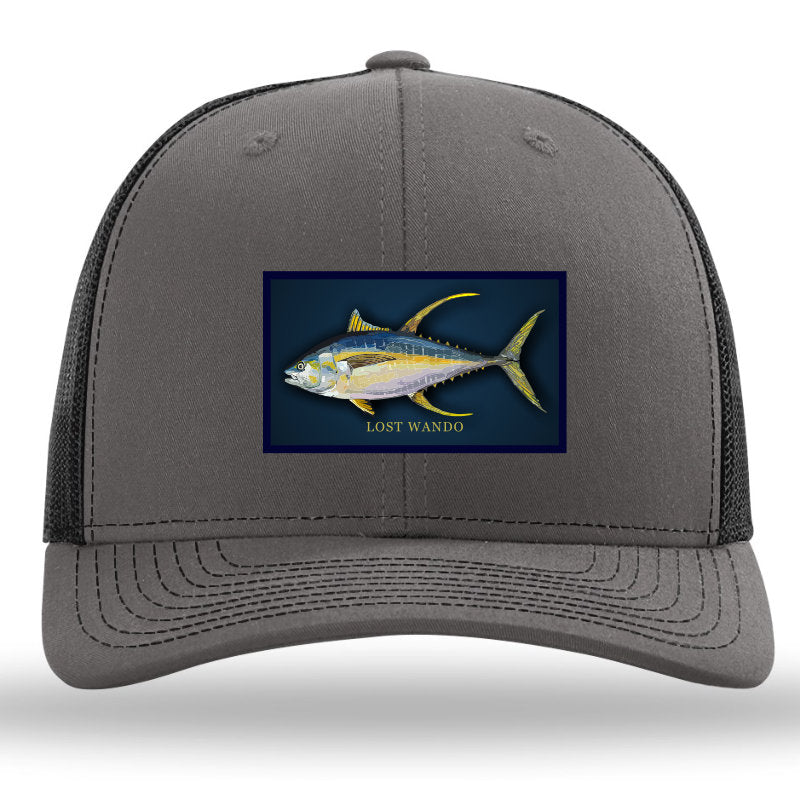 Yellow Fin Tuna Color Patch Charcoal/Black Richardson Sports 112 Trucker Snapback Lost Wando Outfitters - Lost Wando Outfitters