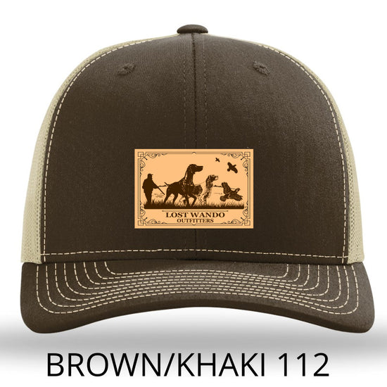 Bird Dogs Leather Patch Richardson 112P Hat Brown-Khaki -Lost Wando Outfitters - Lost Wando Outfitters