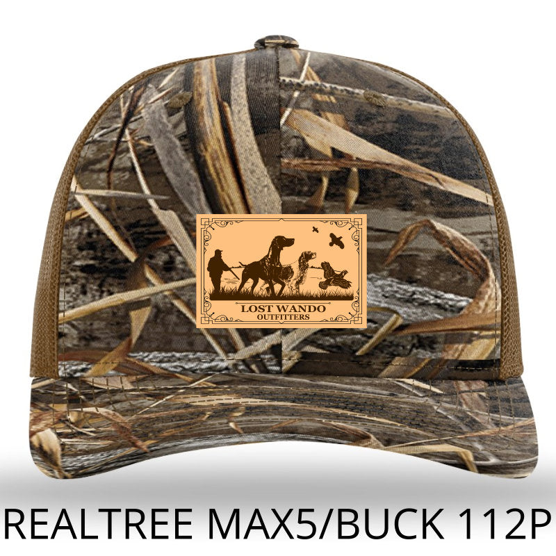 Bird Dogs Leather Patch Richardson 112P Hat Max5 - Buck Lost Wando Outfitters - Lost Wando Outfitters