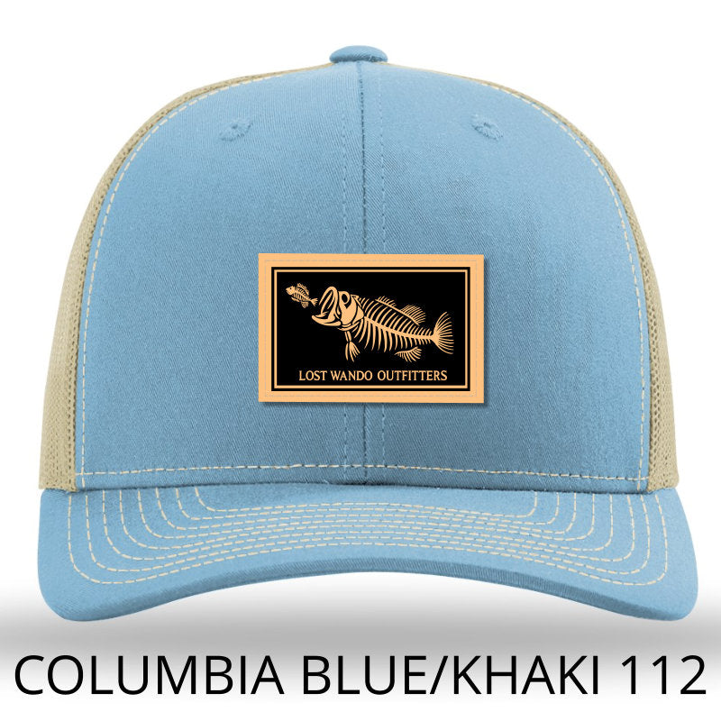 Bone Fish Leather Patch Richardson 112 Columbia Blue-Khaki Lost Wando Outfitters - Lost Wando Outfitters