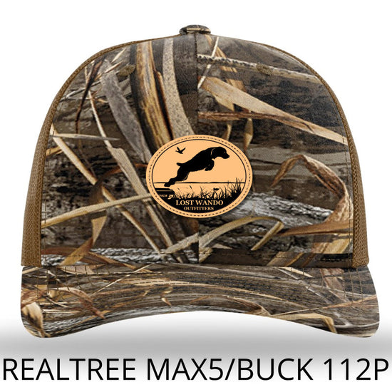 Load image into Gallery viewer, Boykin Fetch Max5-Buck Leather Patch Hat Lost Wando Outfitters Richardson 112P - Lost Wando Outfitters
