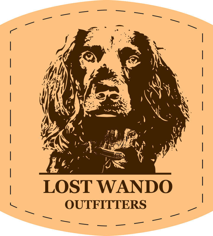 Load image into Gallery viewer, Boykin Portrait Smoke Blue-Aluminum Leather Patch Hat Lost Wando Outfitters Richardson 115 - Lost Wando Outfitters
