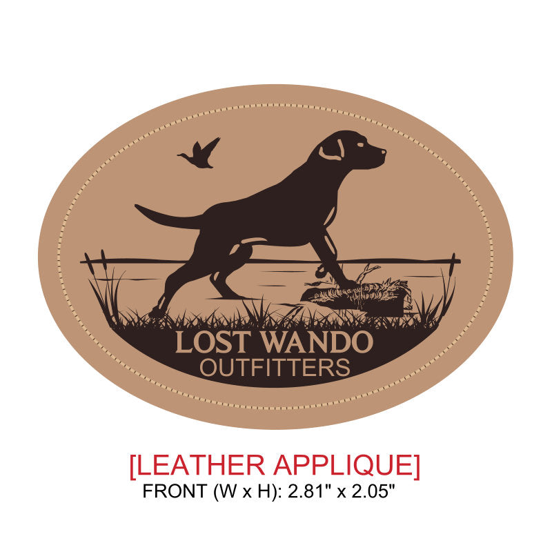 Marsh Lab Leather Patch Hat Charcoal-Black - Lost Wando Outfitters