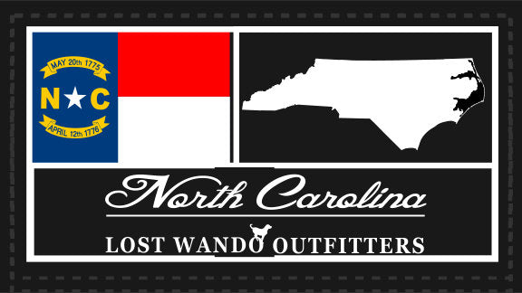 North Carolina Woven Patch Navy-Charcoal Richardson 112 - Lost Wando Outfitters - Lost Wando Outfitters