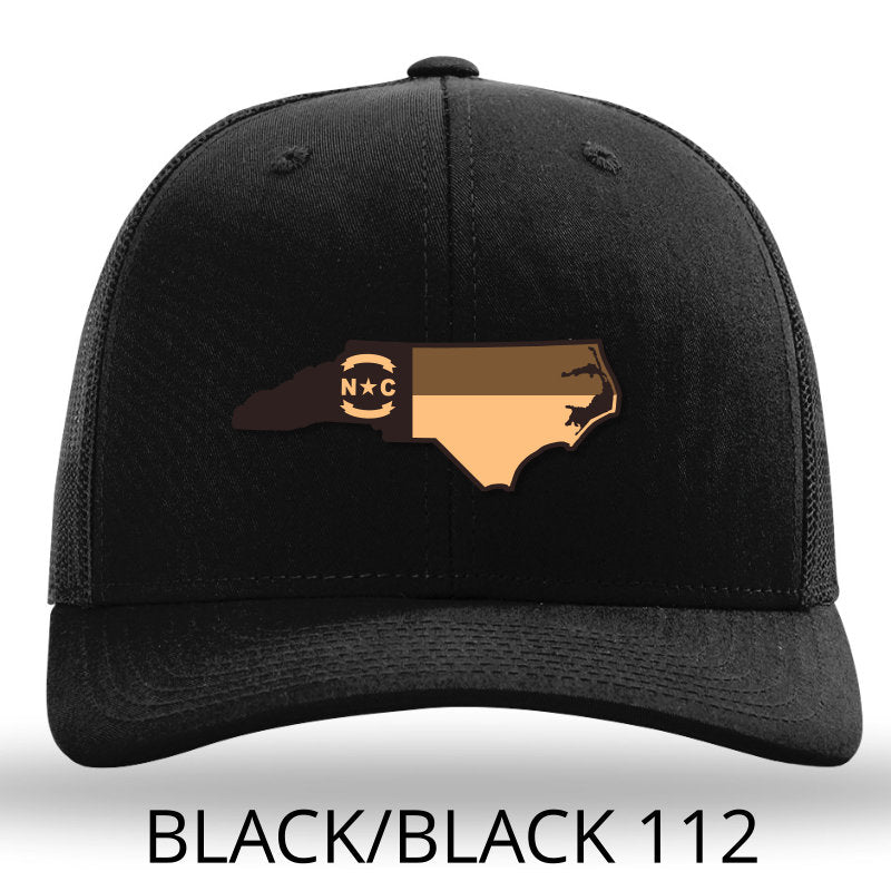 NC Etched Leather Outline -Black Black - Lost Wando Outfitters