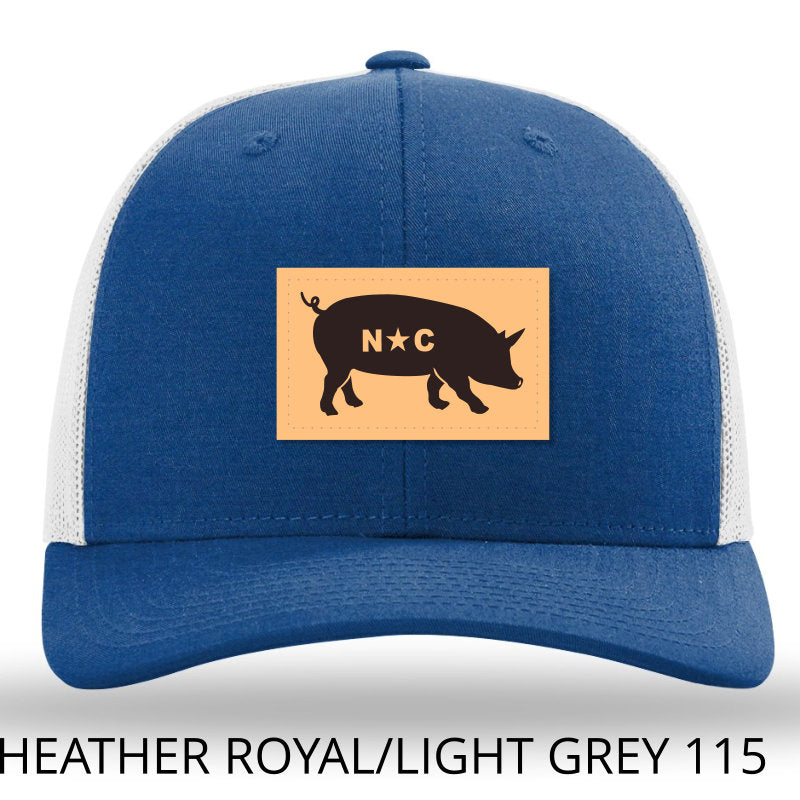 NC Pig Patch Hat - Heather Blue - Grey Lost Wando Outfitters - Lost Wando Outfitters