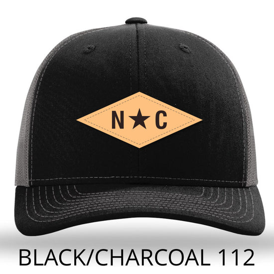 N*C Diamond Leather Patch Hat- Black-Charcoal Lost Wando Outfitters - Lost Wando Outfitters