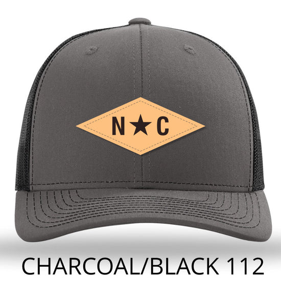 N*C Diamond Leather Patch - Charcoal - Black - Lost Wando Outfitters