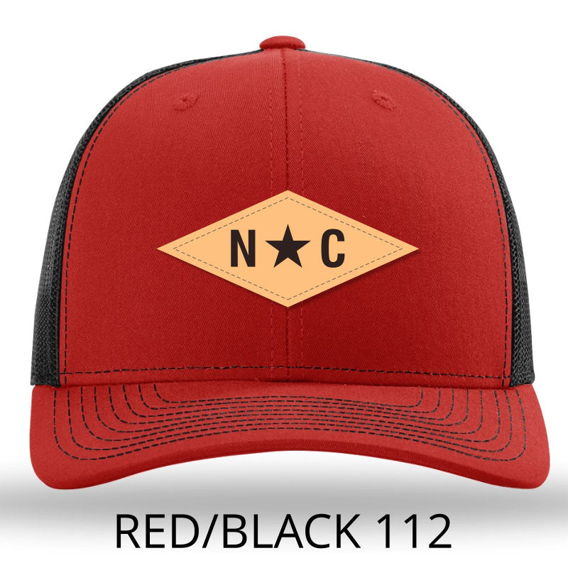 N*C Diamond Leather Patch - Red - Black Lost Wando Outfitters - Lost Wando Outfitters