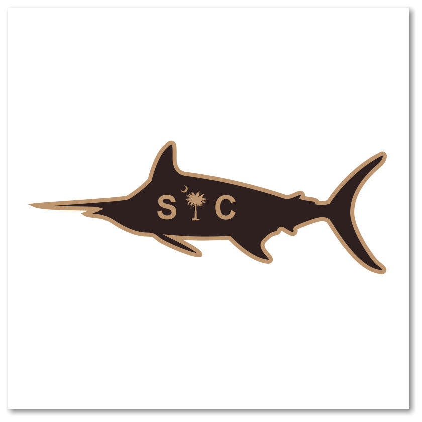 SC Marlin Etched Leather -Orange White Lost Wando Outfitters - Lost Wando Outfitters