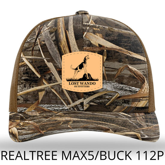 Treeing Walker Leather Patch Richardson 112P Hat Max5 - Buck Lost Wando Outfitters - Lost Wando Outfitters